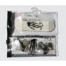 CLOSEUP SKULL HAND SET WHITE